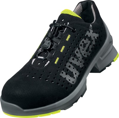 Uvex 1 Sicherheitsschuhe S1 Halbschuhe Schwarz/Gelb (85438)