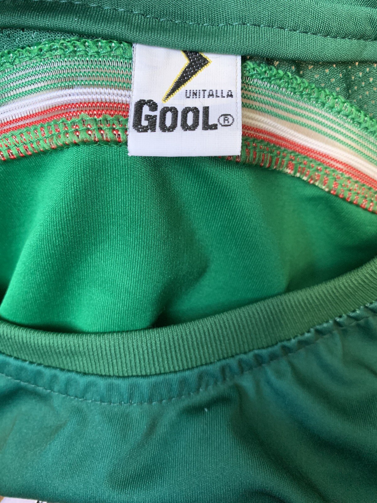Gool Unitalla MEXICO National Soccer Jersey Green Size Medium See Measurements