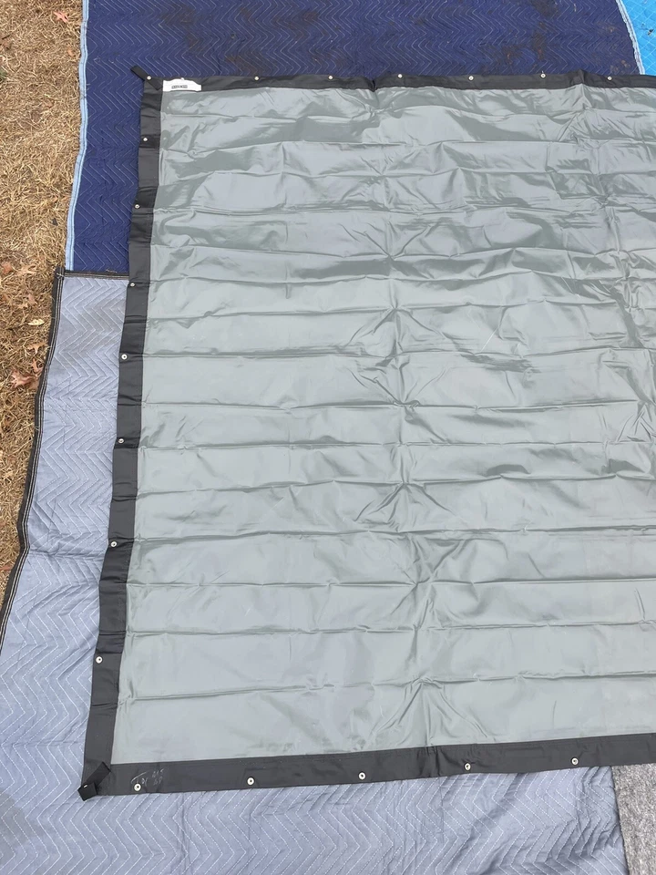 Pantalla de proyección Da Lite 7,5x10 plegado rápido gris gris pantalla solo 2002 Deluxe Foto 2 de 4