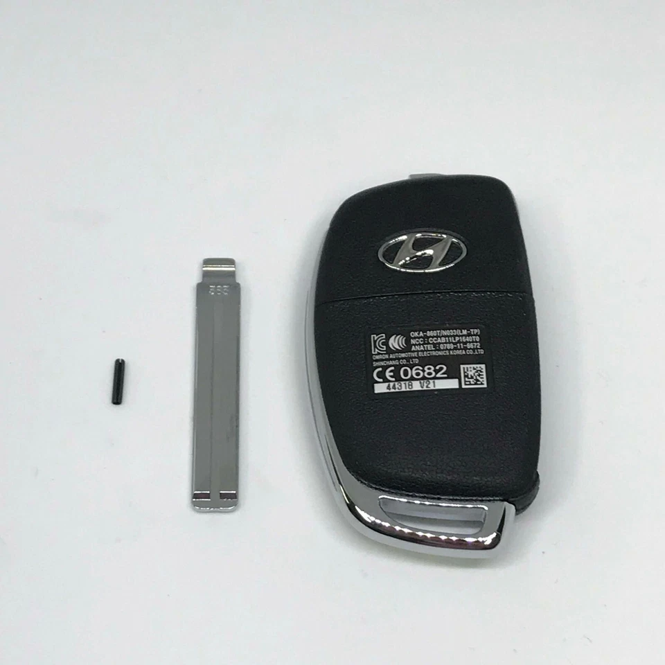 Chave de controle remoto dobrável genuína Immobili para 2011 2012 Hyundai ix35: Tucson - Imagem 2 de 3