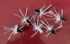 6 Solitude Silver Minnow Poppers #6 Fly Fishing