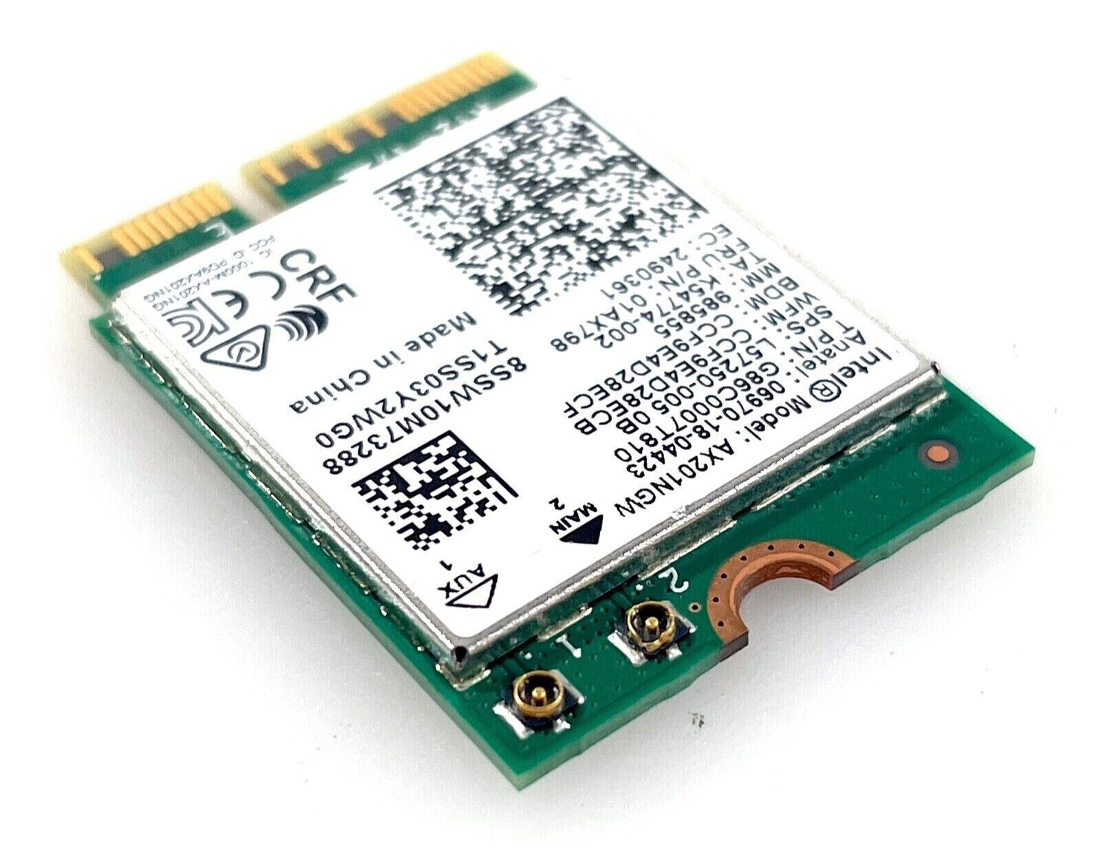 Intel AX201NGW WiFi 6 M.2 3000Mbps Dual Band 802.11ax Bluetooth 5.2 ...