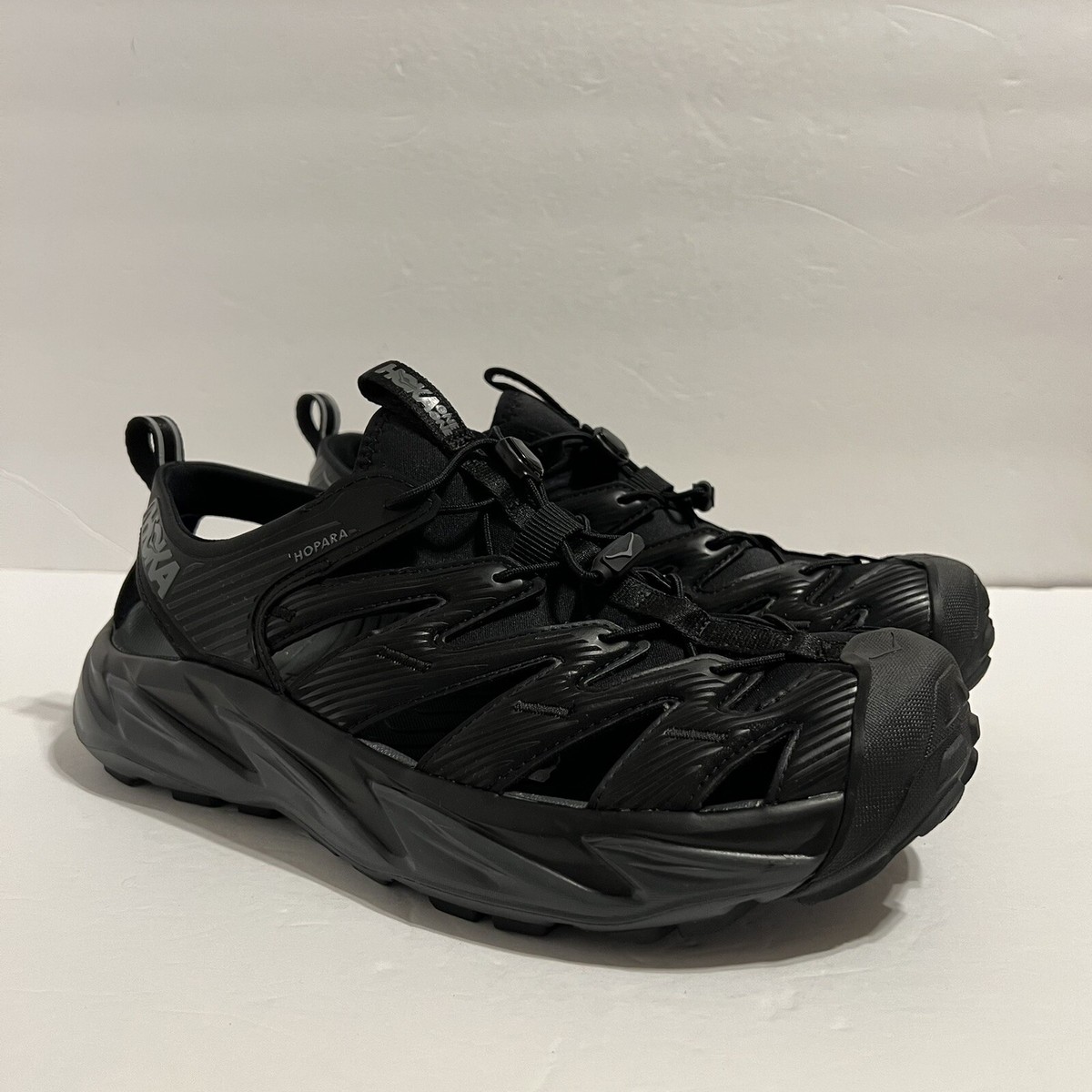 Hoka One One Hopara Men's Sizes Sandals Black Comfort Outdoor