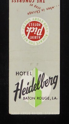 1950s Hotel Heidelberg Albert Pick Hotels Baton Rouge LA East Baton Rouge Co MB