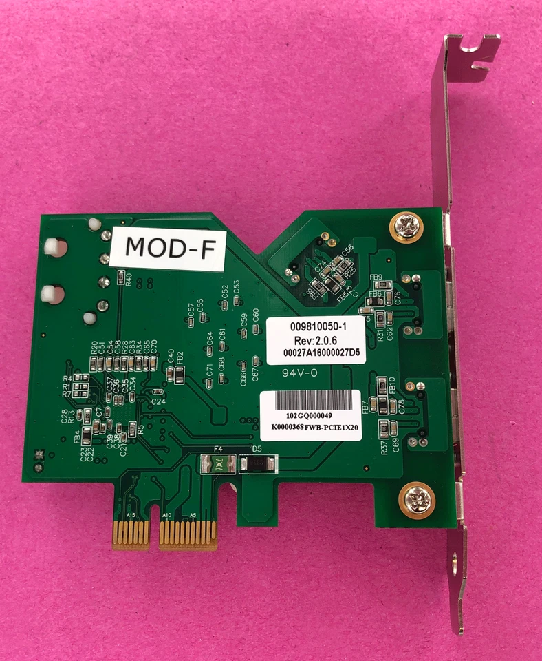 3-Port Firewire 800 IEEE-1394b PCI Express FWB-PCIE1x20 Frame Grabber Image 1394 - Image 4 of 4