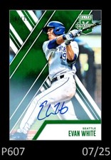 1-2017 PANINI ELITE EXTRTA EDITION EMERALD AUTO EVAN WHITE MARINERS 07/25 #17