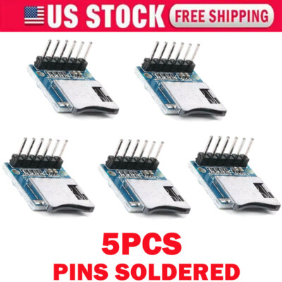 5X TF Micro SD Card Module Mini Soldered Memory Modules For Arduino ARM AVR US