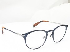 Rag  Bone RNB7005 E8W Matte Blue Tortoise Men's Eyeglasses Frames 51-21-145