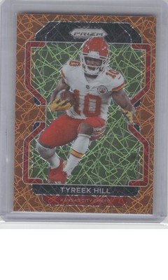 2021 Panini Prizm #187 Tyreek Hill Lazer B23R2C118