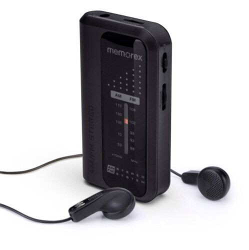 Memorex AM/FM Portable Pocket Radio MR4240 - BlackIP - MR424