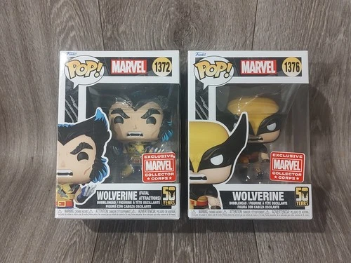 Funko Pop Marvel #1372 1376 Collector Corps Exclusive Wolverine