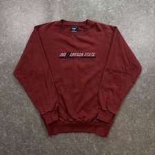 Vintage Oregon State 1868 Crewneck Sweatshirt Maroon Red Embroidered M