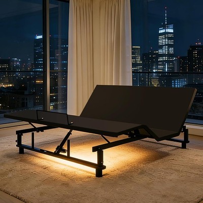 Heavy Duty King Adjustable Bed Frame - Zero Gravity Electric Base with Remote