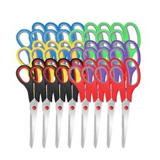 24 Packs Sewing Craft Scissors Bulk,8" Multipurpose Heavy Duty Sharp Scissors...