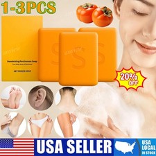 1~3PCS Swarva Persimmon Soap Bar Body Odor Co...