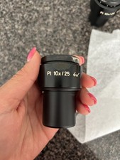 Pair Zeiss Pl 10x/25 Focusable Eyepieces 44 40 34 Widefield Axiophot Axioplan