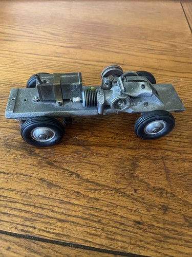 Vintage Rail track Tether Car Gas Powered Racer Very Unique For Collection