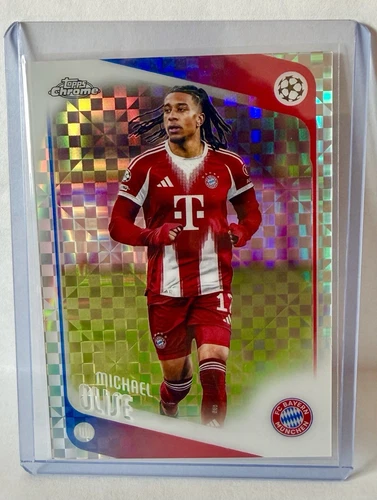 2025-26 Topps Chrome UCC Michael Olise X-Fractor Parallel #4 FC Bayern Munich