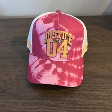 Justice Sport 04 Orange And Pink Tie Dye Mesh Adjustable Baseball Cap
