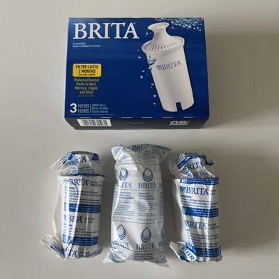 Brita Standard Replacement Filters 3-Pack - Open Box, Water Filter Pitcher