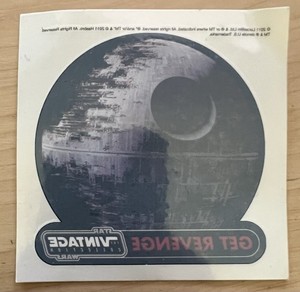 Star Wars: The Vintage Collection - GET REVENGE - Temporary Tattoo - Ultra Rare