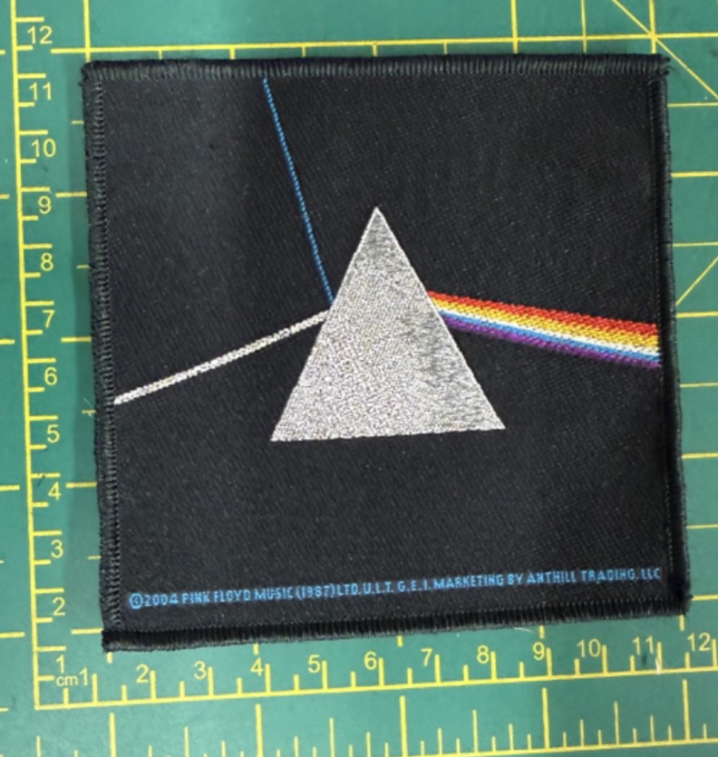 Pink Floyd Dark Side Of The Moon Spectrum Woven Sew On Patch Officially Licensed