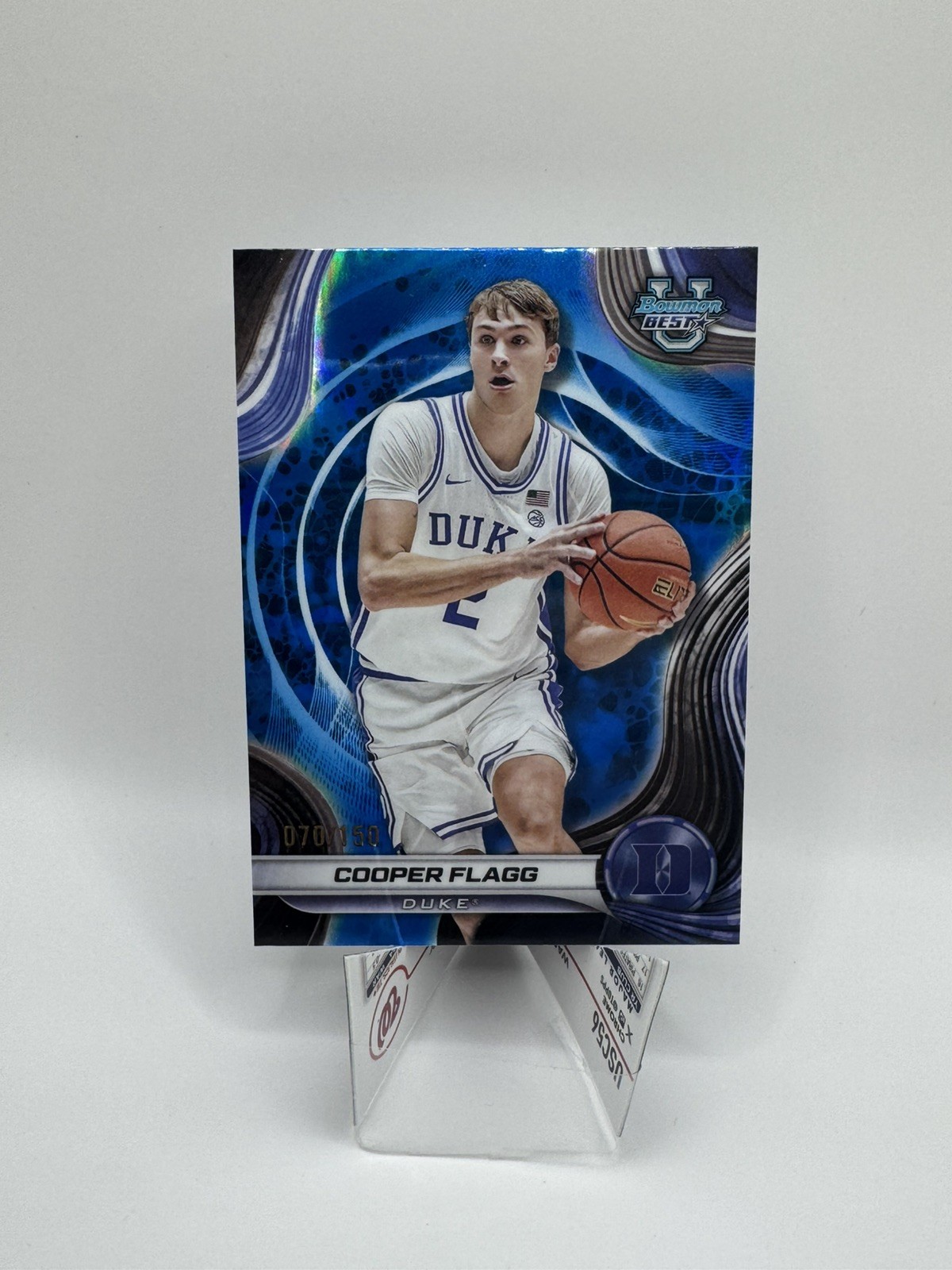 2024-25 Bowman University Best - Cooper Flagg #16 Blue Refractor /150 (RC)