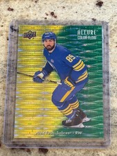 2023-24 UD Allure - Color Flow Alex Tuch #CF-9 Yellow Green Spectrum /99