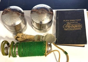 Vintage Electropoise 1891 Quack Medical Device Machine With Instruction Book