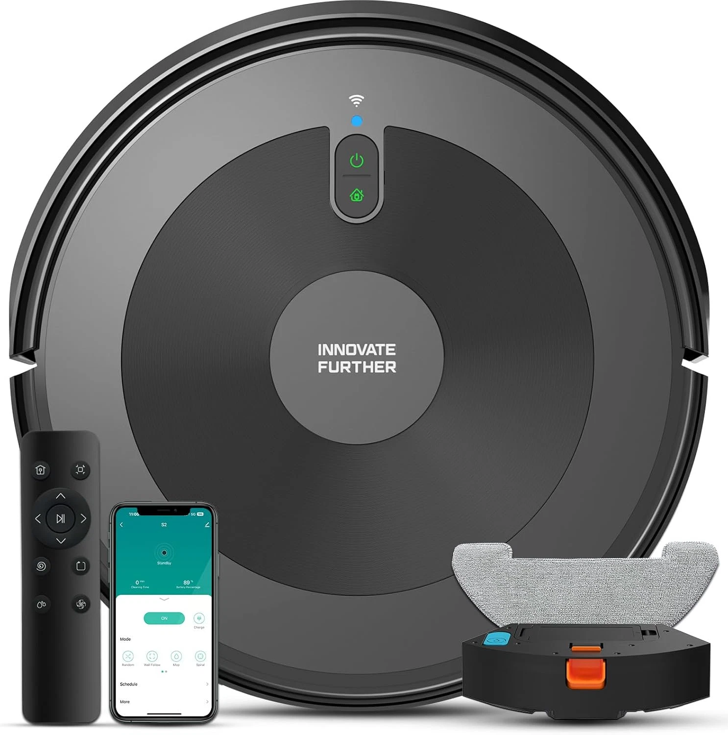 5000Pa 3-in-1 Robot Vacuum & Mop, Alexa Control, Ideal for Pet Hair & Carpets