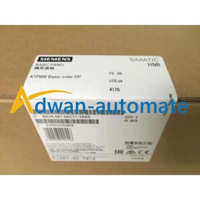 6AV6 647-0AD11-3AX0 SIEMENS SIMATIC HMI KTP600 6AV6647-0AD11-3AX0 Basic Panel