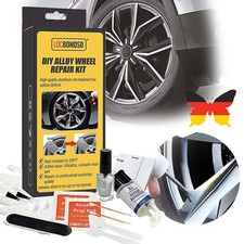 DIY Alufelgen Reparatur Set Silber Felgenreparaturset Kratzer Risse Dellen NEU