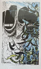 Charles Criner (Texas B. 1945) Diva of the Pea Field 2001 Color Monotype Unique