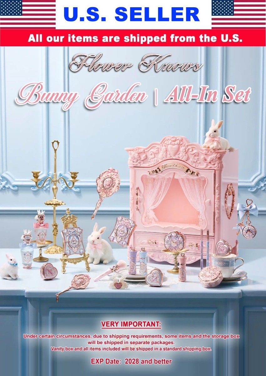 Flower Knows BUNNY GARDEN All-in Full Set Makeup Gift Box W