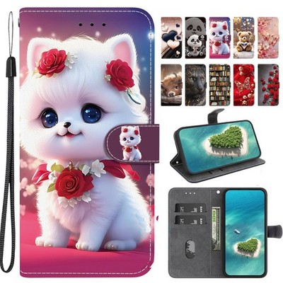 Panda Flower Cat Wallet Phone Case for Infinix Note 50 40 30 Pro Hot 50i Zero