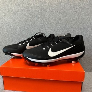 Nike Air Clipper 17 Mens Baseball Cleats Black White Metal 880261-010 Size 10.5