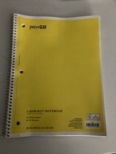 Pen Gear Spiral Notebook Wide Ruled 1 Subject 10.5" x 8" 70 Pages Red