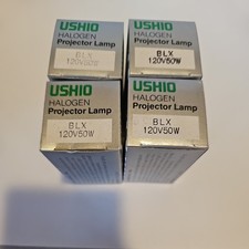 USHIO BLX - Lot of 4 - Halogen Projector Lamp Bulb 120V 50W - Lot of