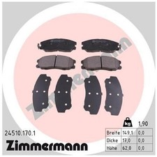 Satz Bremsbeläge Bremsklötze vorne für Opel Antara A L07 | 24508748