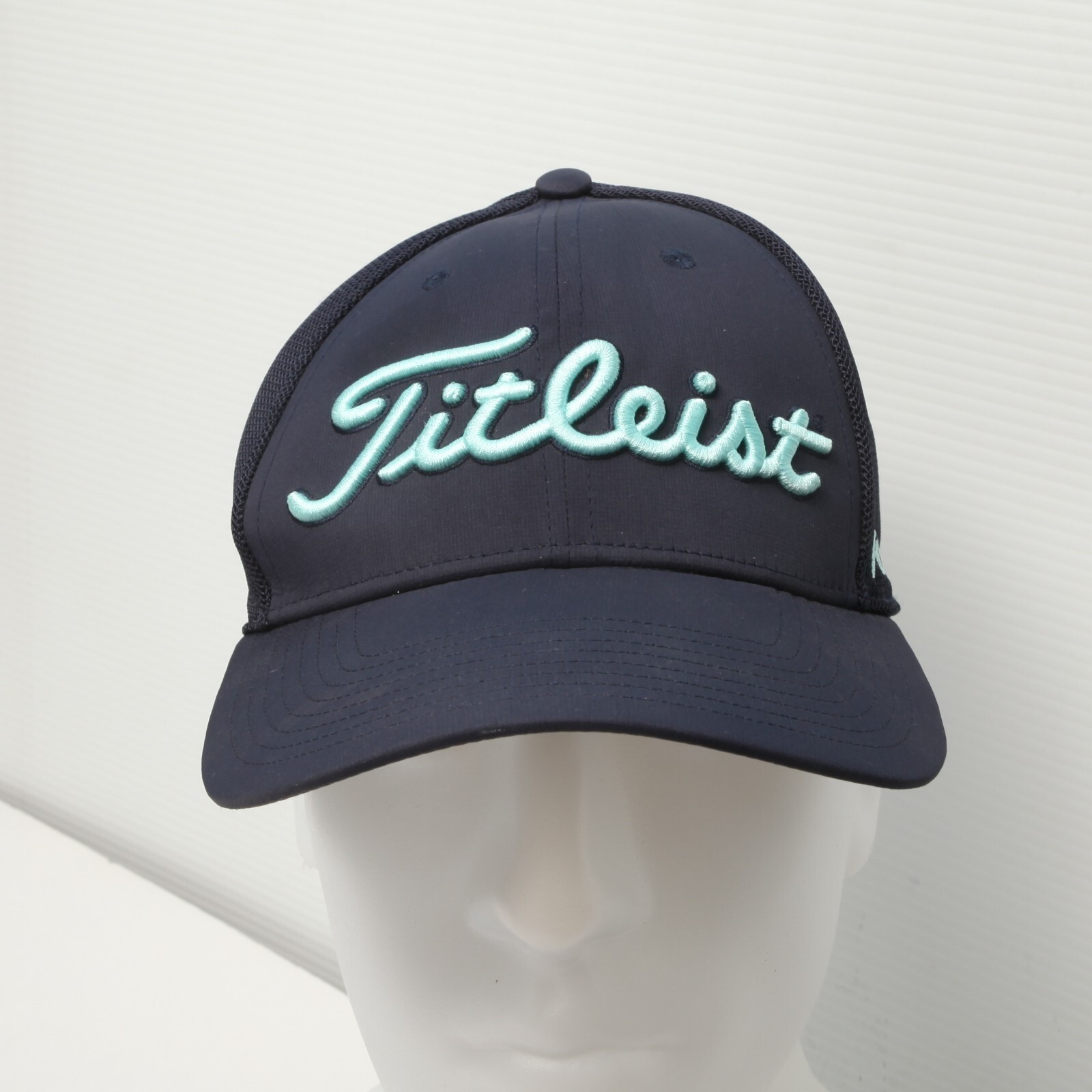 Hat Men M/l Navy Blue Mesh Back Pro V1 Fj Performance Th20ft