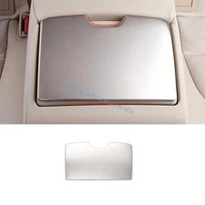 For Toyota Camry 2018-19 2020  Silver Steel Rear Armrest Water Cup Holder Cover
