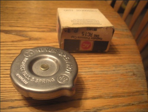 NOS RC15 Radiator Cap 64 65 66 67 68 69 70 71 72 Chevelle Camaro GTO Nova GS