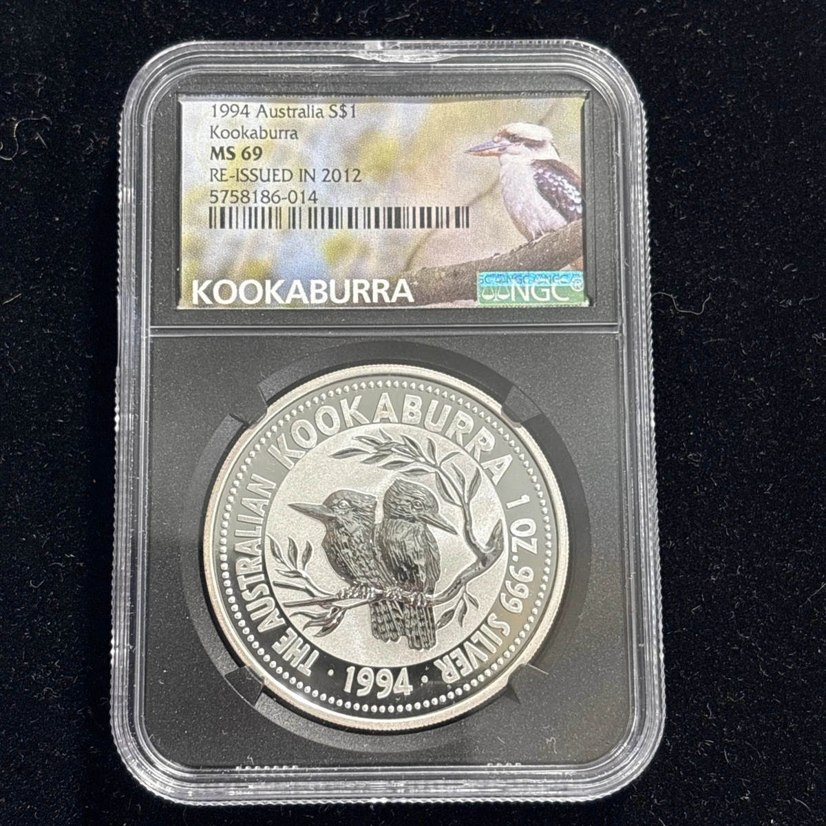 Australian Kookaburra NGC Grade MS 69 Silver Bullion Coins for