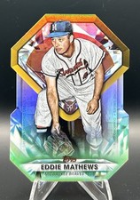 2022 Topps Update Eddie Mathews Diamond Greats Die Cut #DGDC-62 Braves