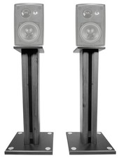 Pair 26" Bookshelf Speaker Stands For Dual LU43PB Bookshelf Speakers