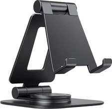 Adjustable 360° Rotating Cell Phone Stand – Foldable Desktop Holder Dock, Case F