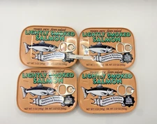 Pack-4 Trader Joe’s Light smoked Salmon Skinless Boneless in Olive Oil 5 oz Each