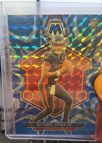 2024 Panini Mosaic - Rookies Michael Penix Jr. Reactive Blue Mosaic Prizm (RC)