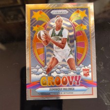 Panini 2025 Prizm Dominique Malonga Groovy Rookie Insert #8 Seattle Storm WNBA