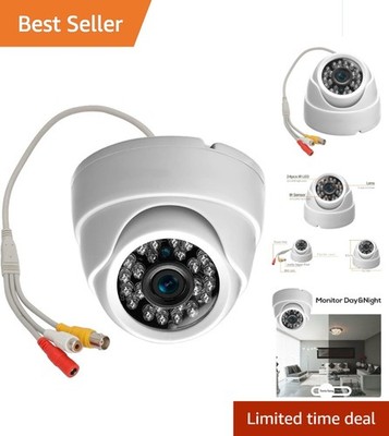 No Wi-Fi Required!  Dome Camera with Smart Motion Detection & SD Support